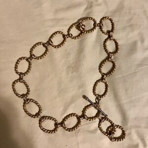 Gold Textured Chain Link Belt